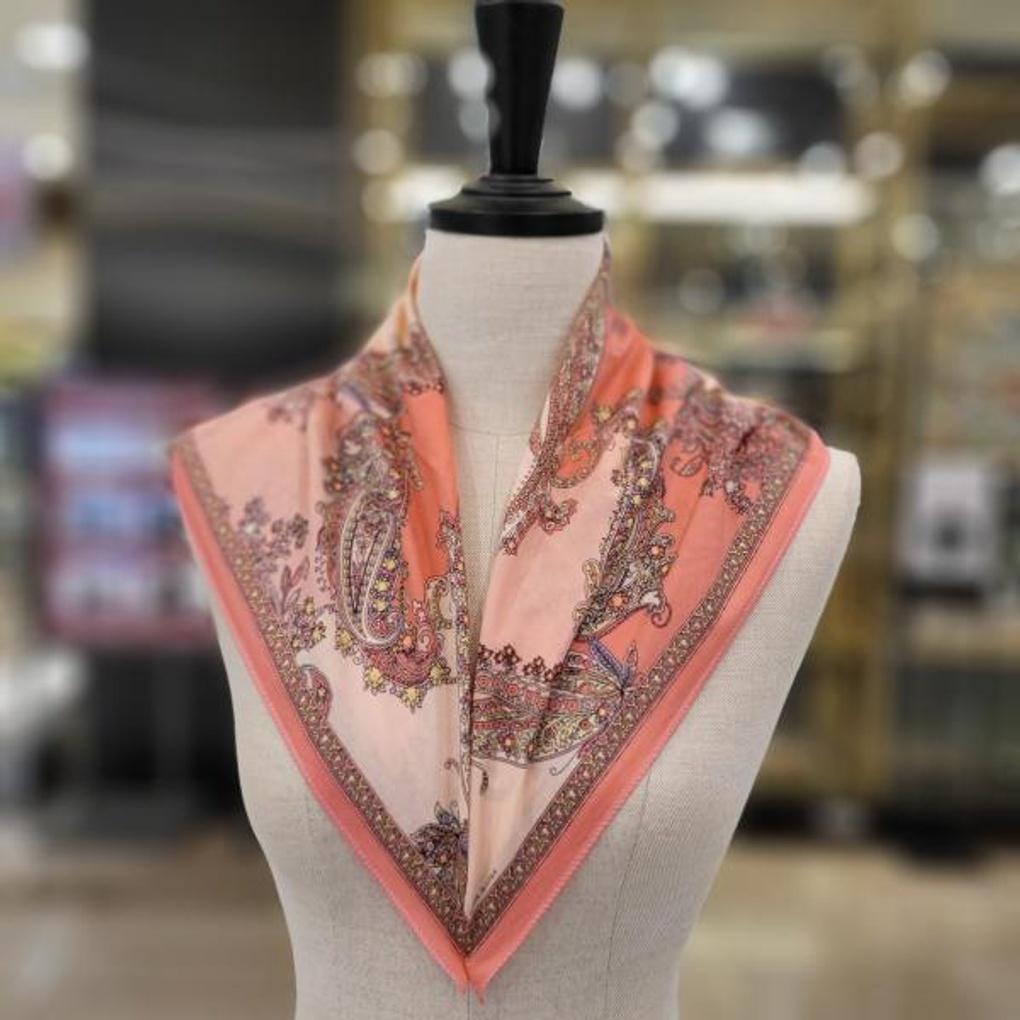 100% Cotton Petite Scarf E22S2CO211 ES Paisley