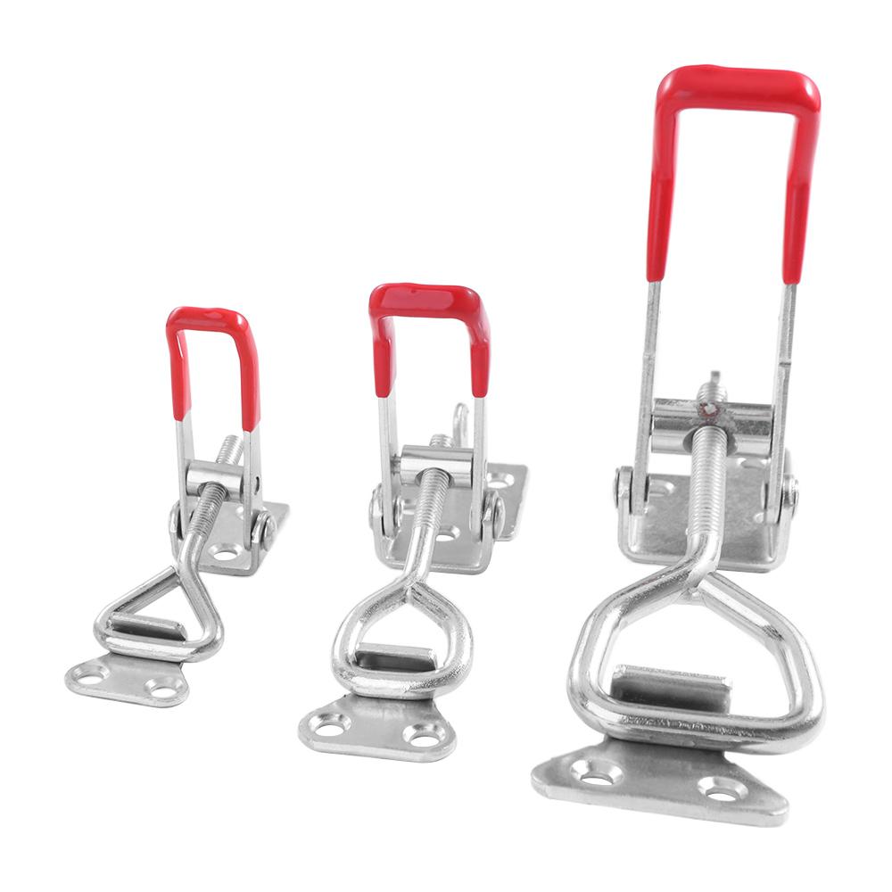 

Iron Toggle Clamp Clasp Hasp Catch Clasp Multipurpose Pull Toggle Clamp Box M-with keyhole