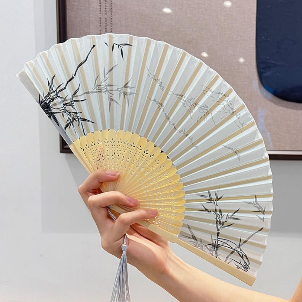 Silk Folding Hand Fan High Quality Japanese Decorative Fan Vintage Silk Folding Fan Smooth For Birthdays Travel Dance