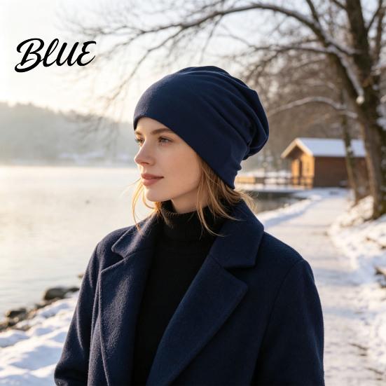 Windproof Spring And Autumn Headwear Slouchy Hip-Hop Hat Solid Color Soft Chemo Headwear Breathable Fabric Sun Protection Hat Lightweight Cancer Cap
