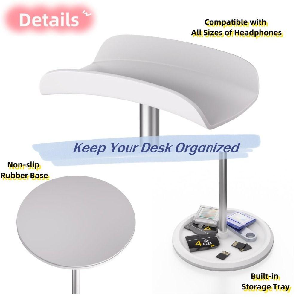 Solid Color Headphone Holder Detachable Headphone Bracket Universal Headphone Stand For Desk