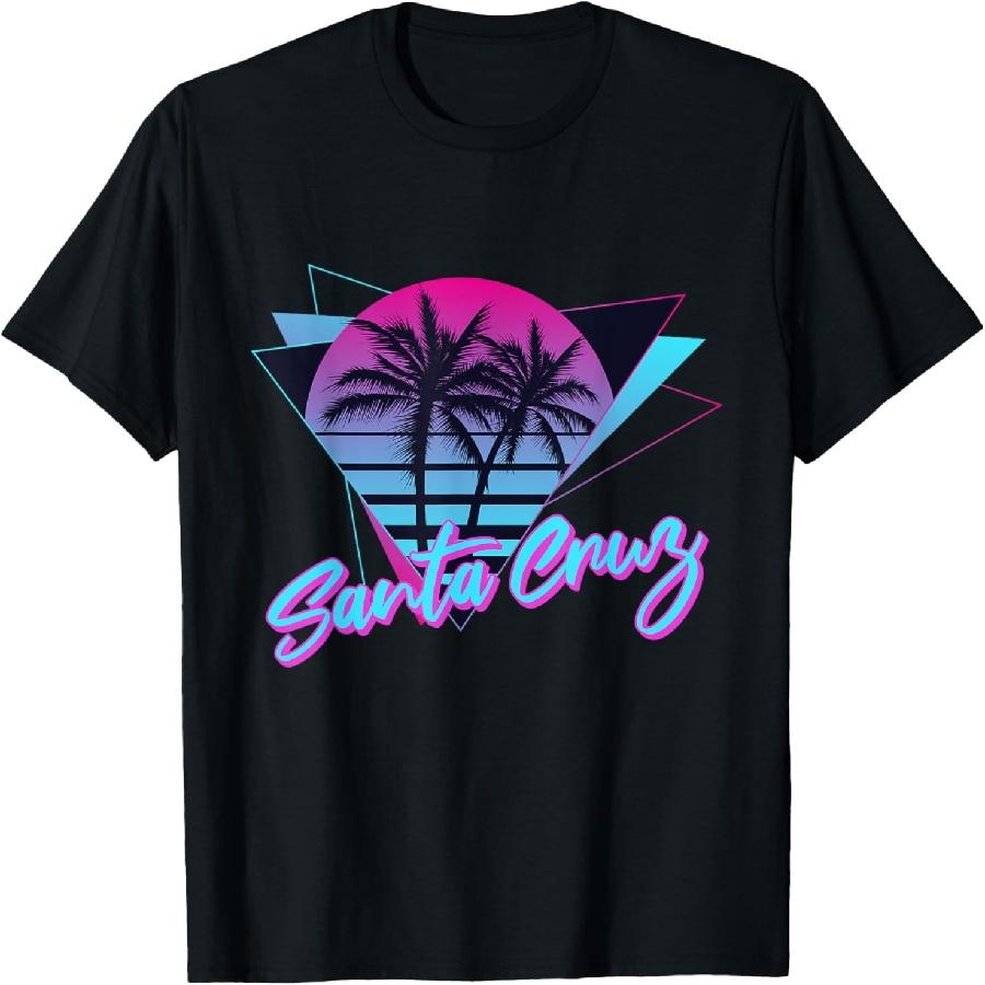 

Retro Vintage Surfing & Skateboard Graphic Design Santa Cruz T-Shirt(1) XXXXXL чорний
