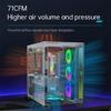 12x12cm Universal Computer Fan Addressable ARGB Asynchronous Light Support Silents PWM Technology Mirror Finish