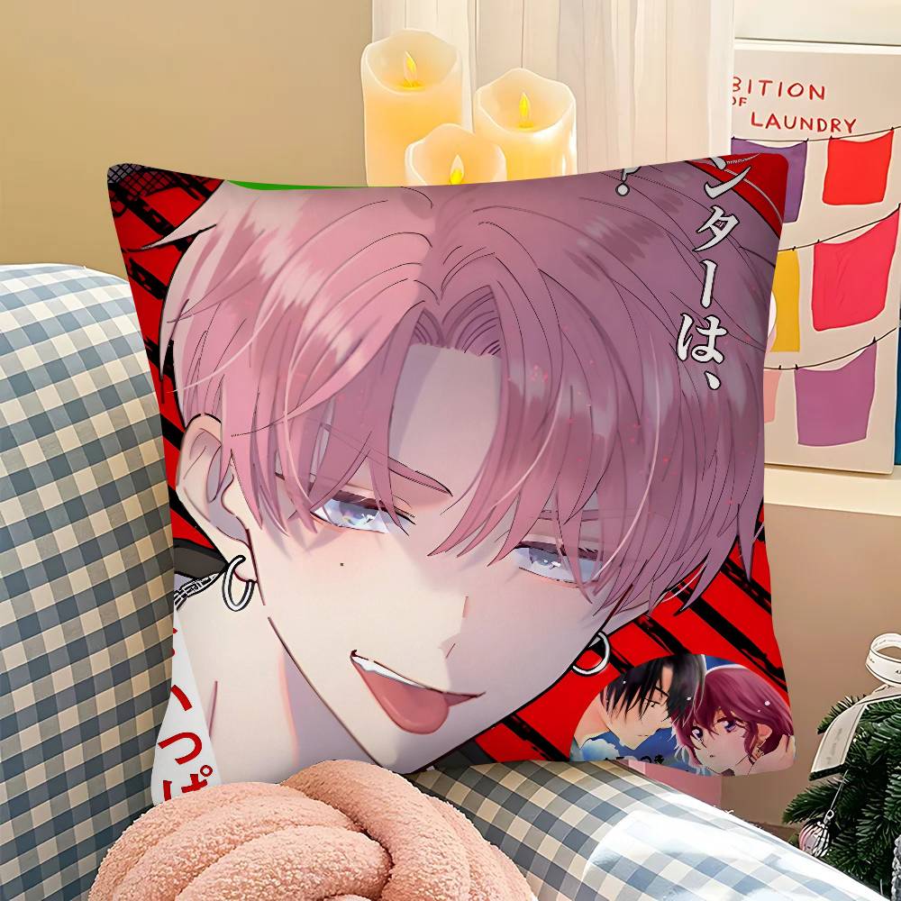 Pc TTamon Kun Anime Pillow Case Fashion Square Pillowcase Bedroom Sofa Room Ins Decoration Leisure