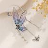1 pièce de manchette d'oreille pour femme en forme de papillon, pompon à paillettes, fleur, lune, décoration d'oreille suspendue, style fée de la forêt, antidérapant, électroplaqué, pour cosplay, fête
