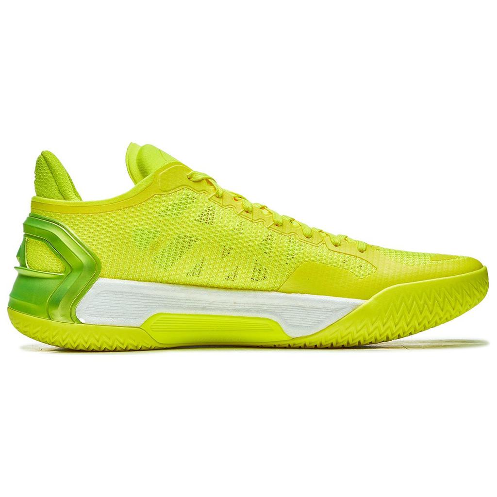 New LiNing Blade 4V2 Cushioning Slip Resistant Support Lightweight Rebound Low Top Basketball Shoes Men's Yellow ABAU037-12