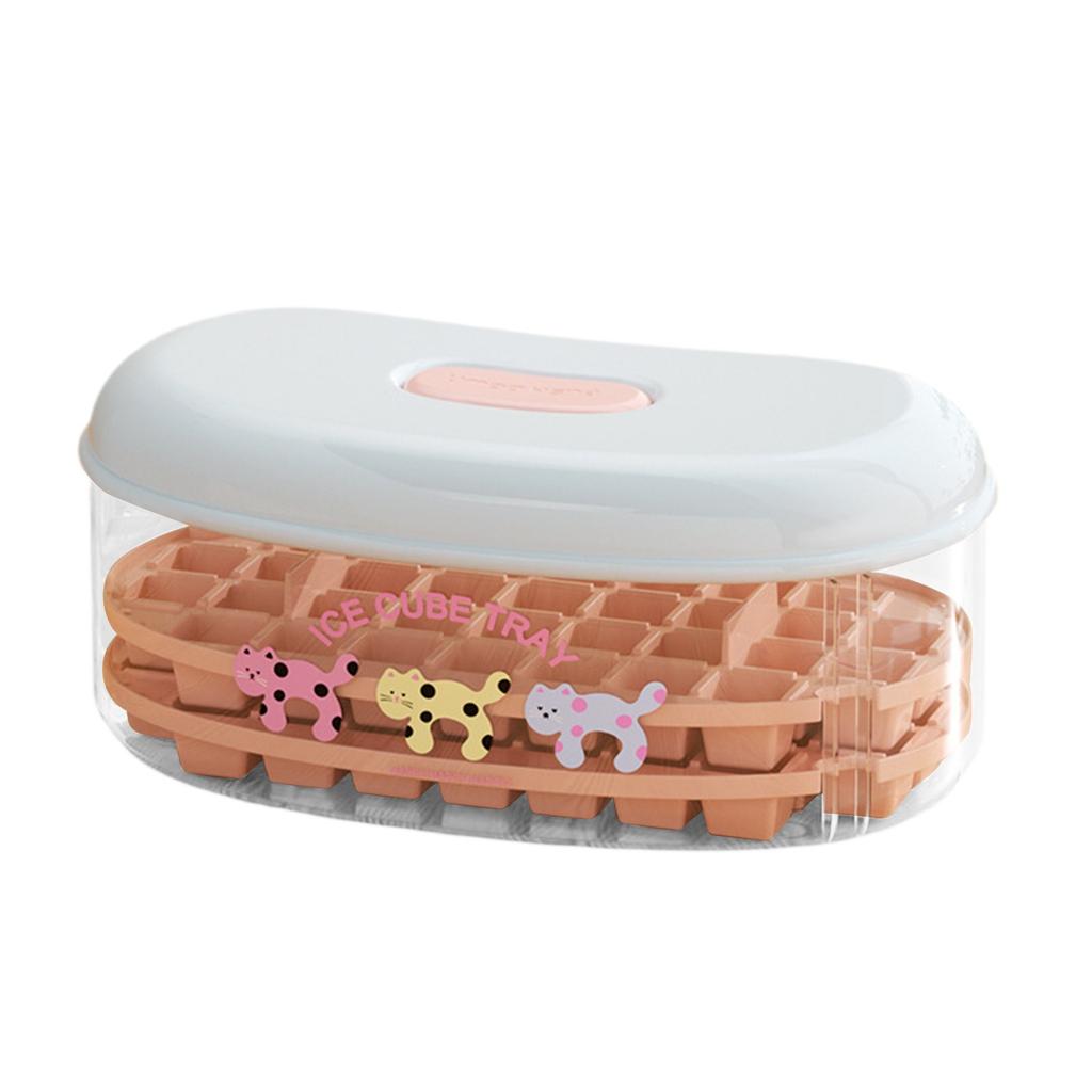 Mold Ice Making Press Refrigerator Ice Box Household Food Grade Homemade Ice Storage Box With Lid