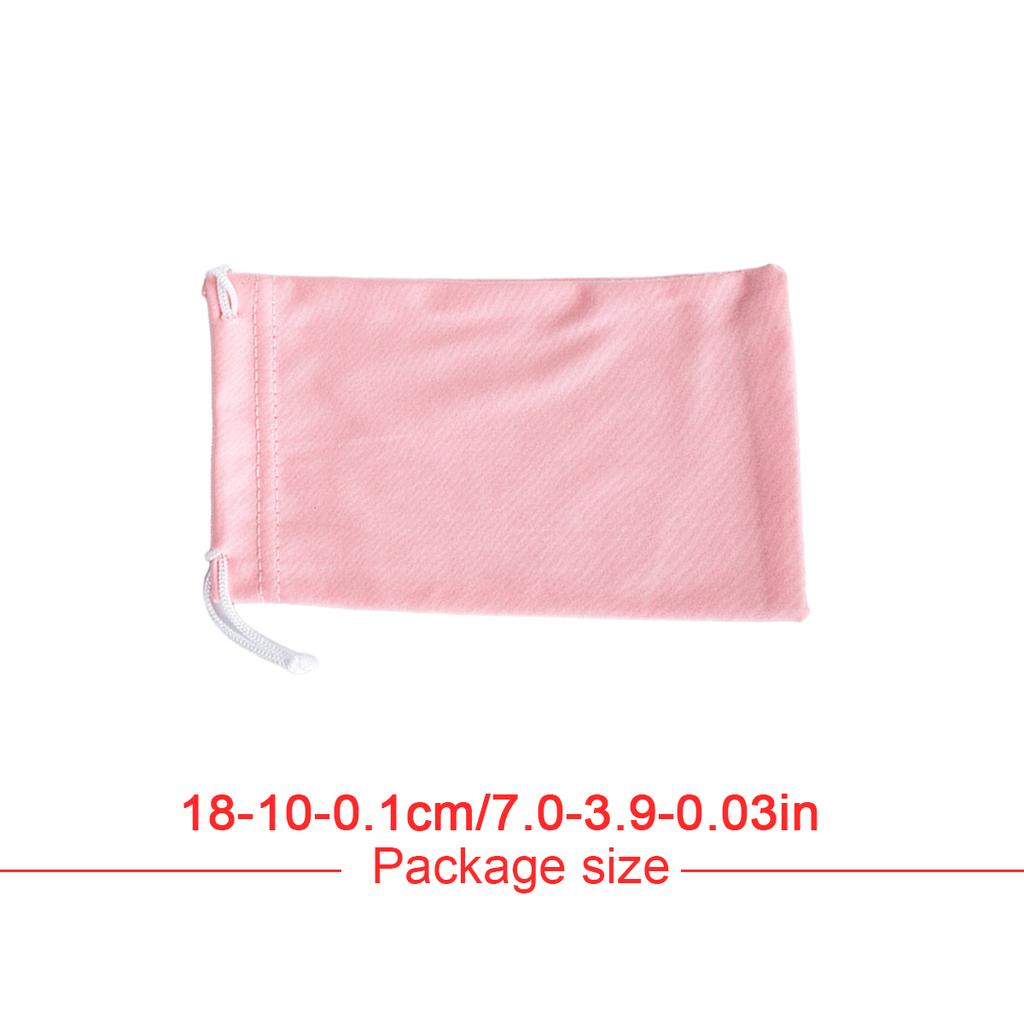 Sunglasses Case Double End Drawstring Strap Portable Supple Myopic Eye Supply Eyewear Carrying Bag Hand Feel Good Eyeglass Pouch