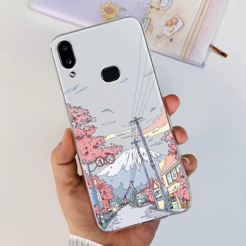 For Samsung Galaxy A10s SM-A107F Case Cute Dinosaur Astronaut Clear Silicon Soft Cover For Samsung A10s A 10 S A10 Phone Case