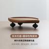 American Vintage Wooden Storage Tray Tabletop Perfume Cosmetics Storage Tray Ceramic Spherical Shelf Countertop Decoration