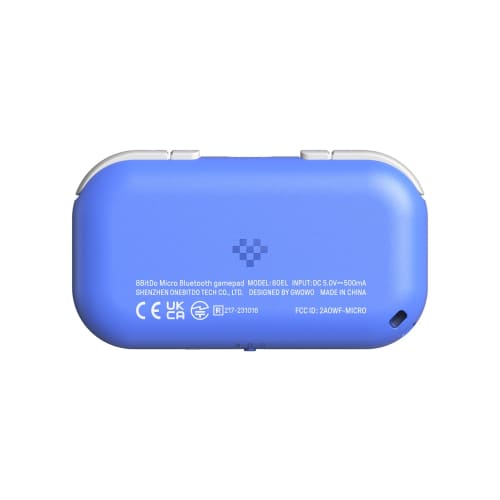 8BitDo Micro Bluetooth Gamepad Pocket Size Mini Controller for Switch, Android, Raspberry Pi, Supports Keyboard Mode (Blue)