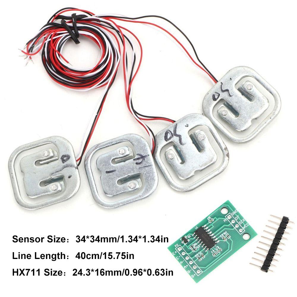 4 Pcs Half Bridge HX711 Module High Accuracy Weight Sensor Strain Gauge  Human Body Scale