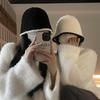 Women's Daily Color Block Fleece Knit Bucket Hat