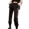 FILA Solid Color Loose Fit Letter Embroidered Casual Pants Women bottoms Black F11W249601FBK