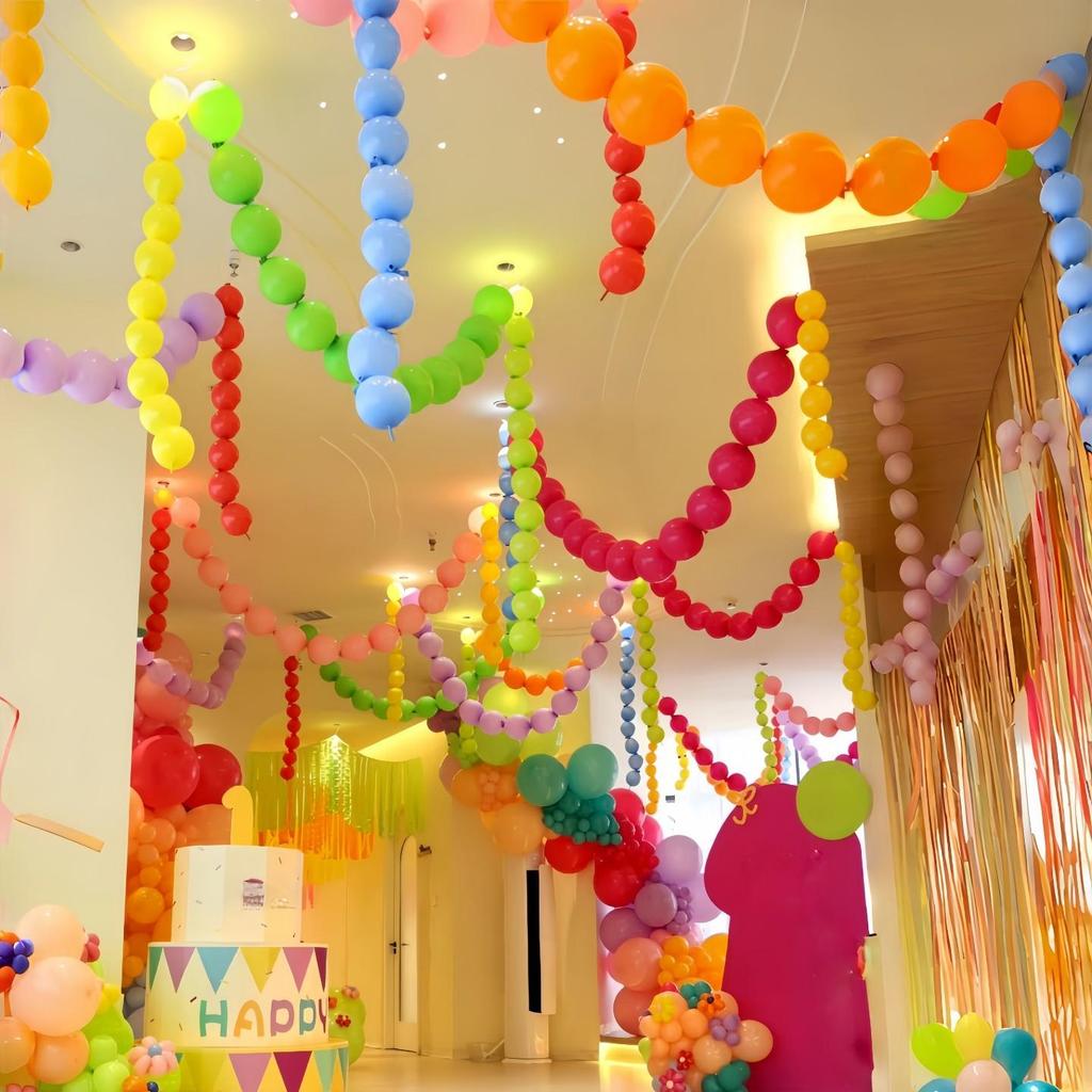 6-inch Thickened Woven String Balloons for Party & Classroom Decorations
