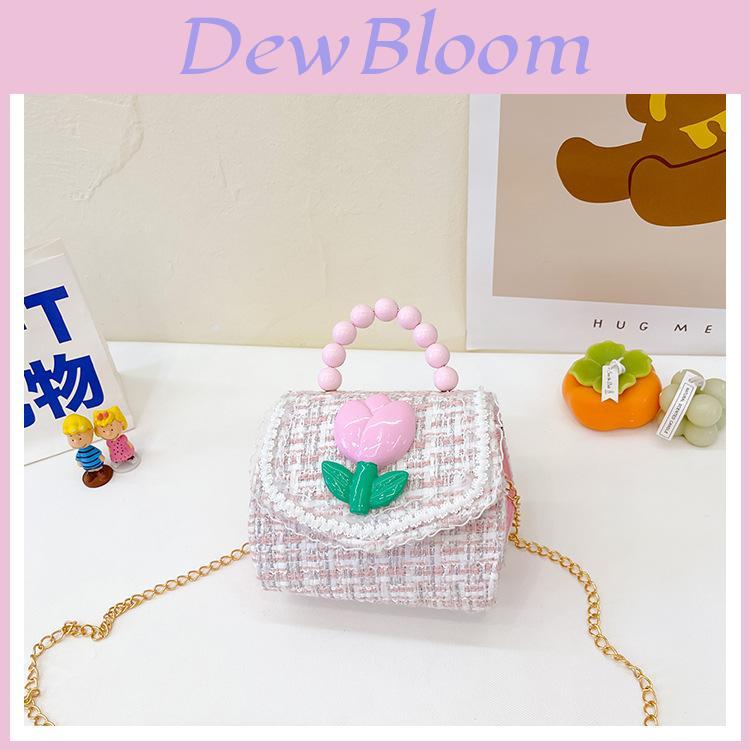 Kids Fashion Toyinspired Pu Crossbody Bag With Artificial Pearl Bow And Flower Decoration For School Use