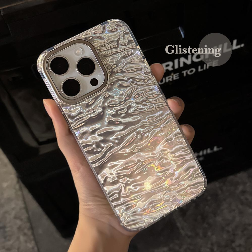 Wave IMD Suitable for Apple Phone Case 16pro Max High end Iphone15 Anti Fall 14 Laser Simple 13