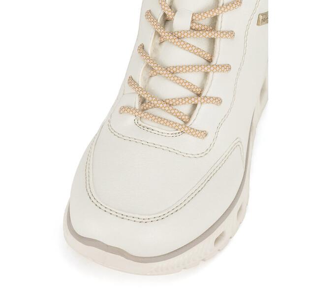 Rieker M6010-80 White Ankle Boots
