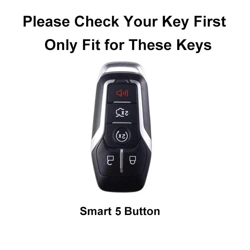 Key Cover Case for Ford Fusion Mondeo Mustang F-150 Explorer Edge 2015 2016 2017 2018 Car Styling Key Protect Accessories