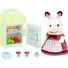 The Chocolate Rabbit Mother and Refrigerator - Sylvanian Families - 5014