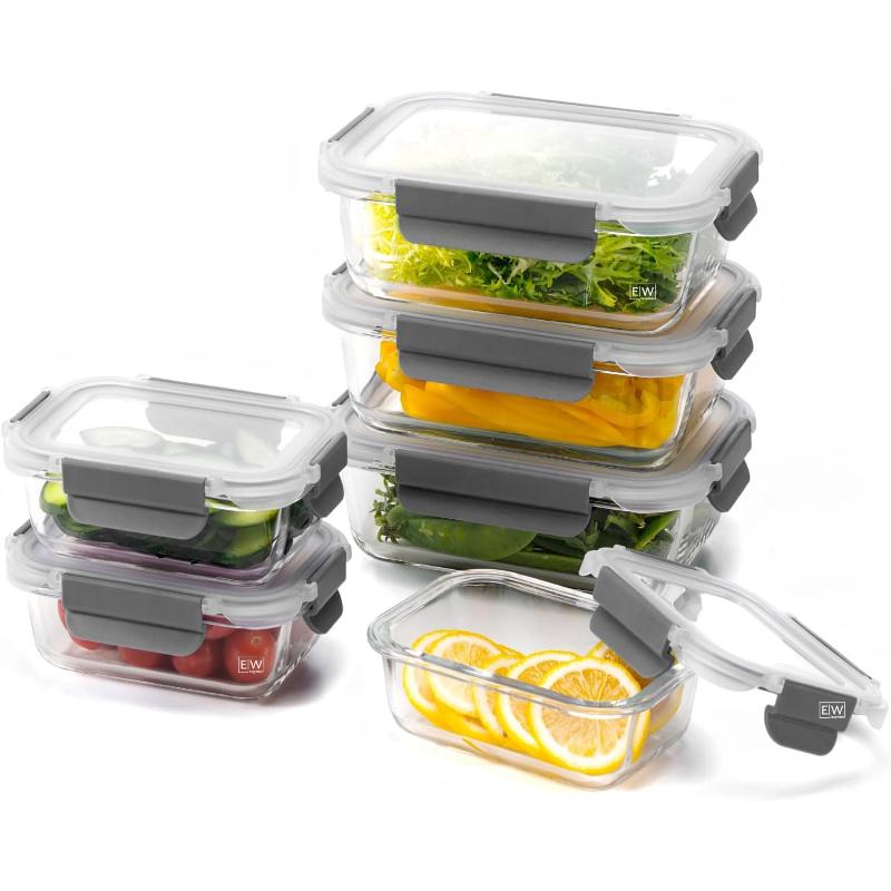 1PC Glass Lunch Box Can Be Heated in The Microwave for Work with Lunch Box and Student Meal Box