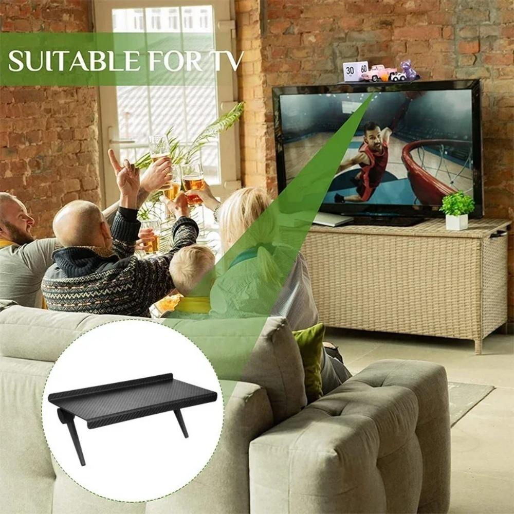 Wall Shelf TV Screen Top Rack Holder TV Set Top Box Storage Rack Computer Monitor Desktop Display Stand Rack Home Storage Holder