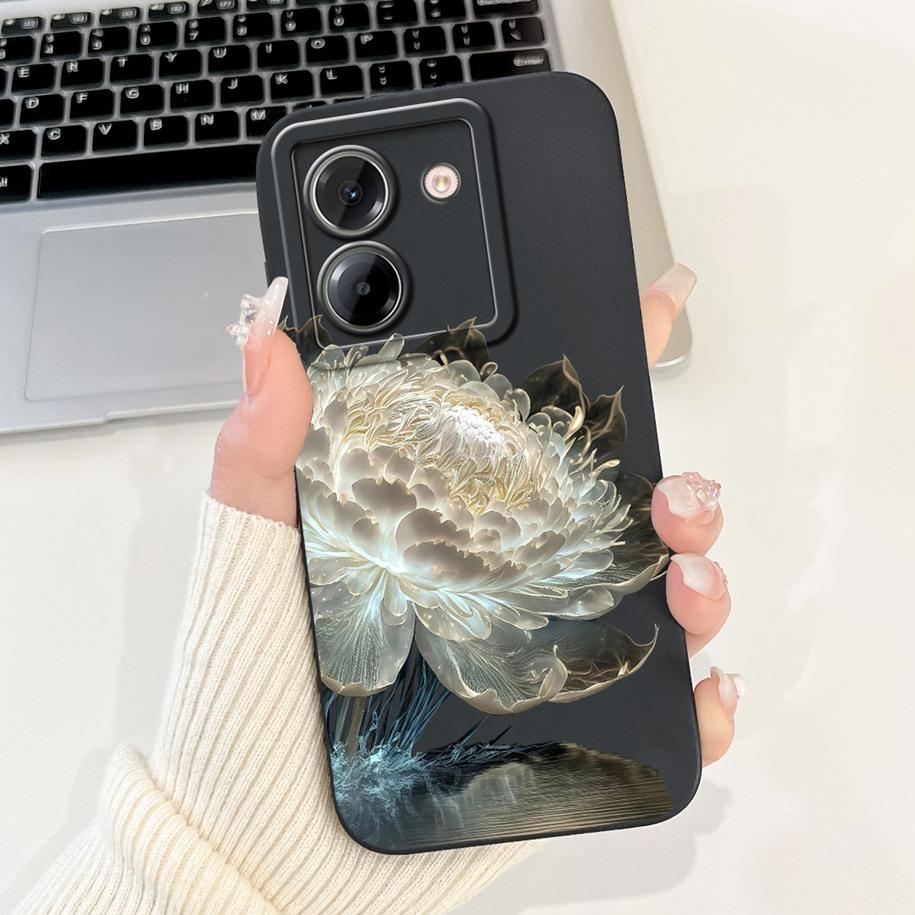 

For Xiaomi Poco M7 Pro 5G Case 2025 New Fashion Flower Bowknot Soft Matte Silicone Phone Cases For Xiaomi Poco M7 5G M7Pro Shell Poco M7 5G
