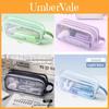 Student Double Layer Mesh Transparent Pencil Case With Large Capacity For School Use