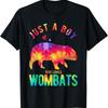 Just A Boy Who Loves Wombats Wombat Lover Funny Wombat T-Shirt