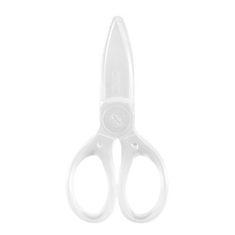 Transparent Safety Plastic Scissors Stationery Student Kids Diy Paper Cutting School Supplies