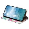 For iPhone 17 Stand Case Marble Painted Folio Flip Leather Wallet Phone Cover