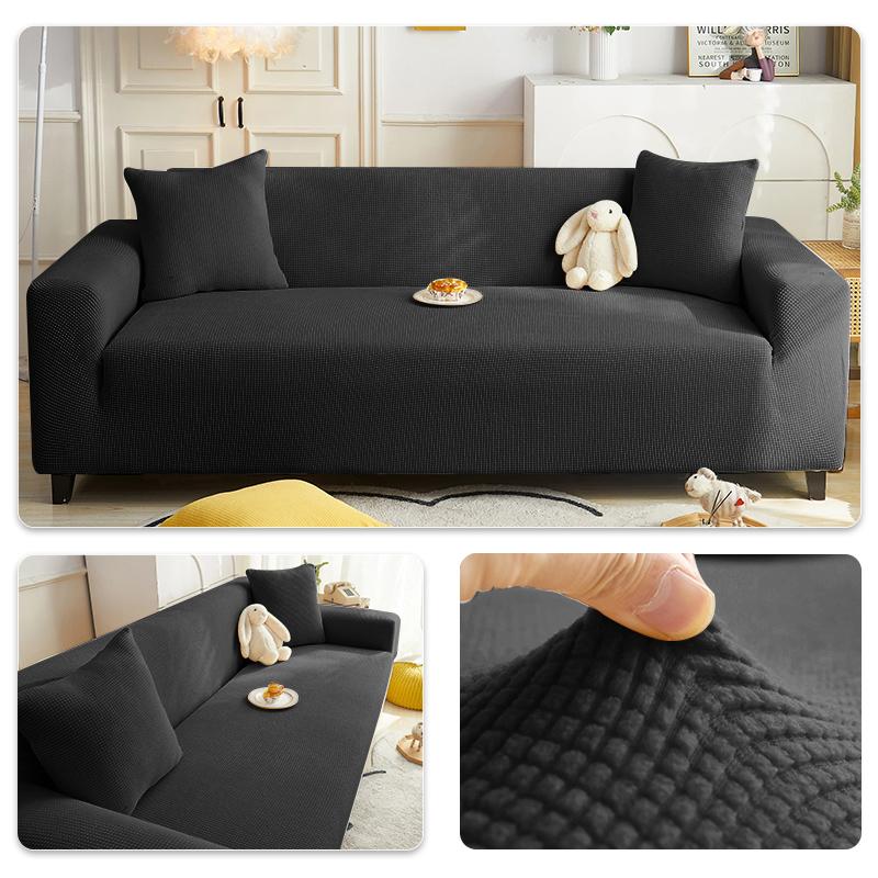 Elastic Adjustable Sofa Cover Non-slip Jacquard Armchair Sofa Pad L Shape Sofa Covers For Living Room 1/2/3/4/5 Seat Home Decor