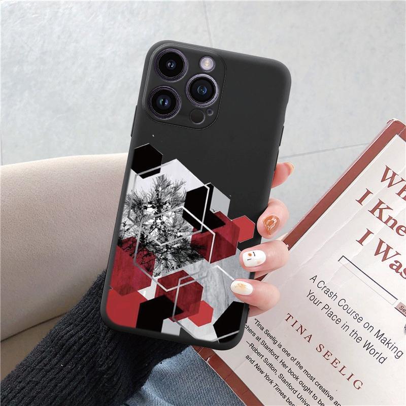 Tālruņa maciņi iPhone 15 Pro 6 14 XS 13 Max XR 12 Mini 7 Plus X SE 8 11 Funny Retro Camera Phone Rakstains mīksts TPU triecienizturīgs bufera apvalks