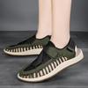 2025 Outdoor Men's Summer Casual Weave Men's Shoes Large Size 39-46 Couple Shoes Velcro Multi-Color 0366