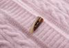 2023 Women's Japanese-Style Horn Button Short Chunky Knit Cardigan - Solid Color, Round Neck for Spring & Autumn