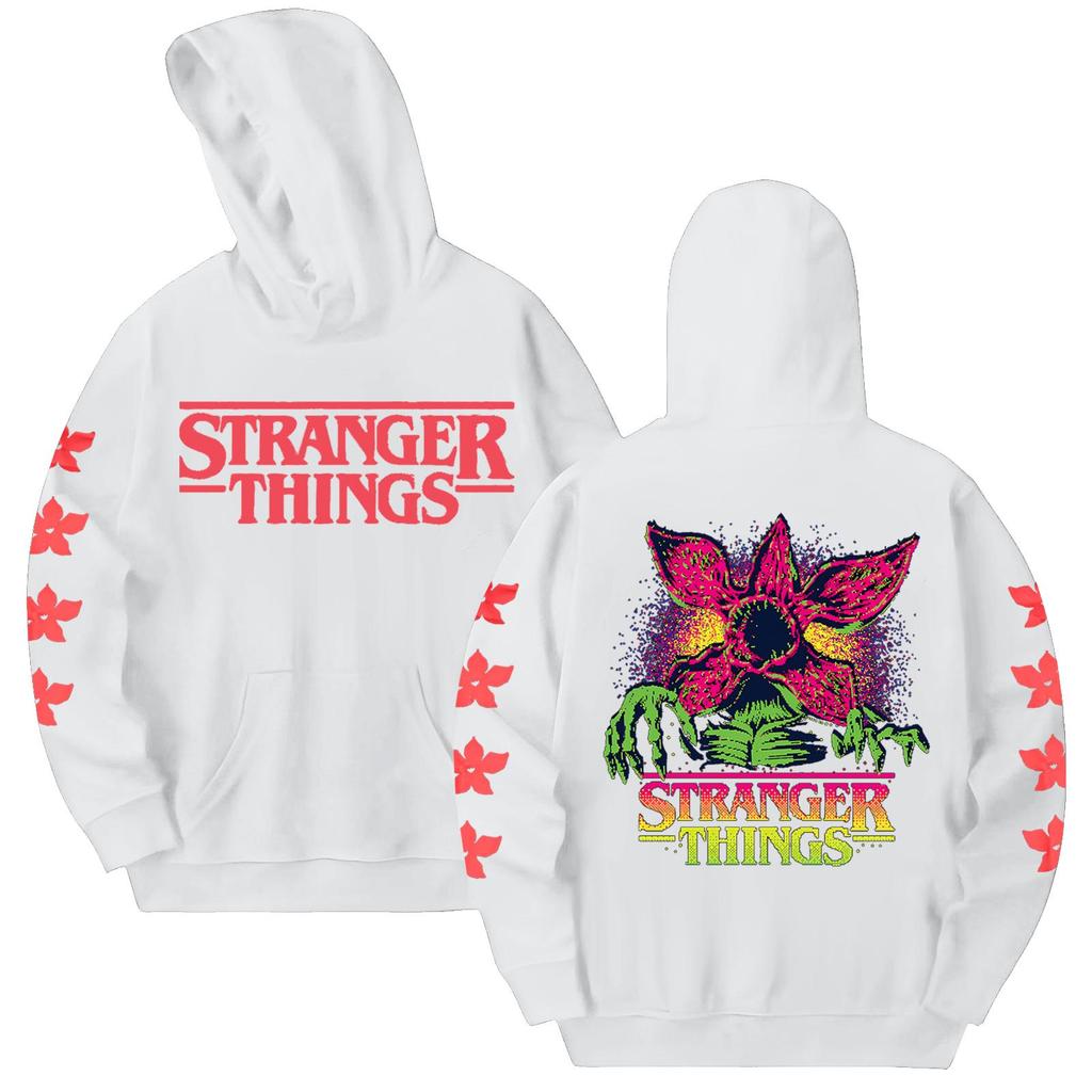 Dámská módní ležérní mikina s kapucí, dlouhým rukávem a potiskem