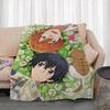 Anime S-Sasaki and Miyano Throw Lightweight 240g Flannel Blanket Soft Skin-friendly for Summer Cooling