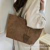 Tote bag women's large capacity 2025 new autumn and winter versatile casual matte retro shoulder underarm work commuter bag