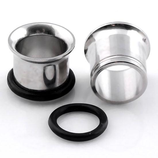 Vouge 12G-9//16/'/' Stainless Steel Black W//O-ring Tunnel Ear Plug Gauge Stretcher