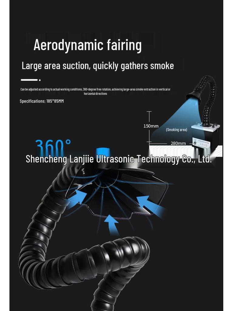 Extractor portabil de fum de lipit cu filtru marcat cu laser