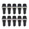 10pcs Panel Mount Screw Cap Fuse Holder Case for Radio Glass Tube Fuses 5 x 20mm