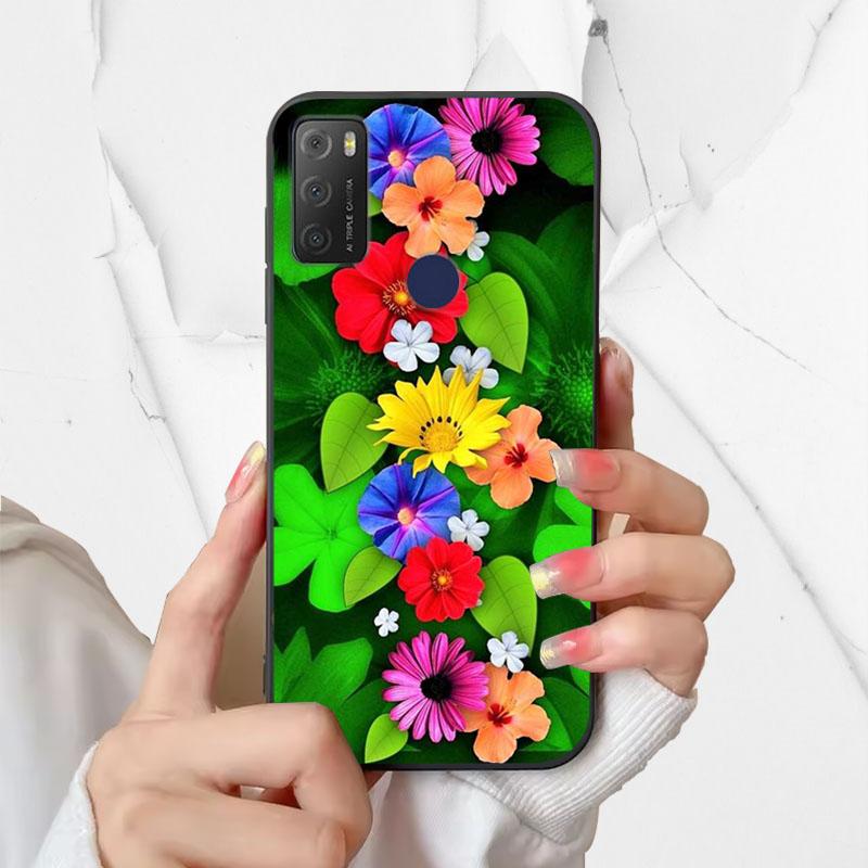For Alcatel 1S 2021 Case 6025H 6025D Fashion Silicone Soft TPU Phone Cover For Alcatel 1 S 2021 1S(2021) Case Funda Coque Bumper