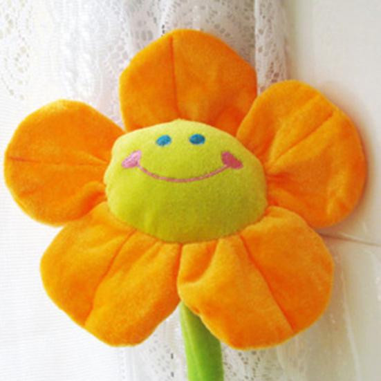 Plush Flower Un Flower with Bendable Stems Smile Face Stuffed Toy Home Decor