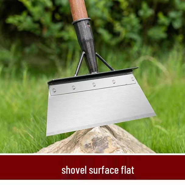 Multi-Use Farm and Outdoor Shovel: Saw Blade, Sharpener, Manure and Snow Removal Tool