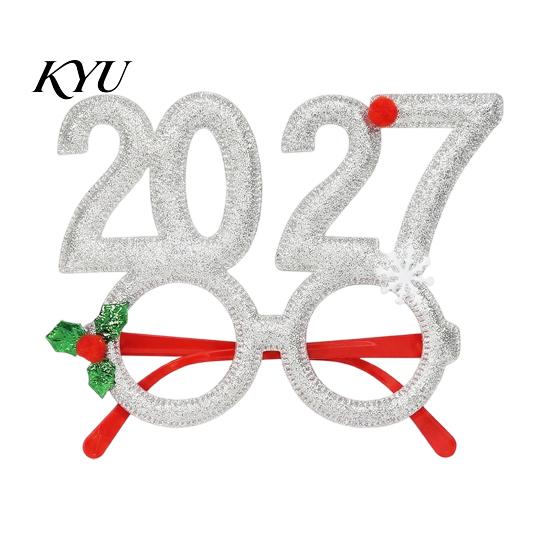 Festive Headwear Hair Hoop, Non-Slip Headband with Adjustable 2027 Digital Star And Number Design, Parent-child Holiday Accessory for Christmas