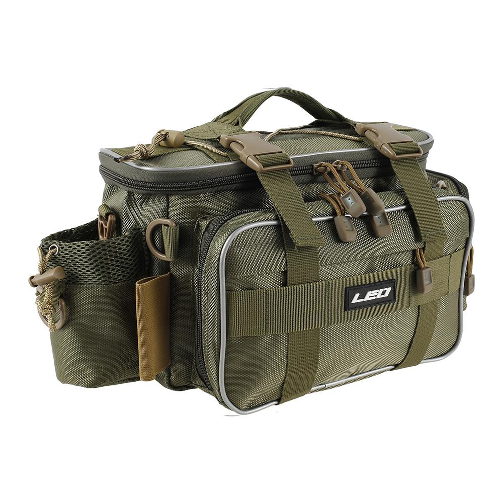 Fishing Tackle Bag Waist Pack Oxford Cloth Waterproof Fishing Tackle Storage Bag Shoulder Bag Outdoor Camping Crossbody Bag