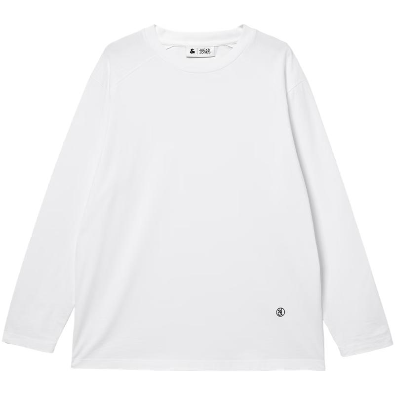 JACK&JONES Men s Embroidered Cotton Long-Sleeve T-Shirt M