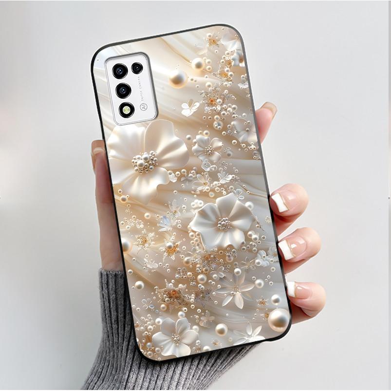 Phone Case For ZTE Libero 5G III A202ZT / Libero 5G II A103ZT Casing Fashion Butterfly Flower Black Soft TPU Case Silicone Cover