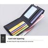 White Wallet, Short Small Leather Clip, College Student Thin Youth Multi-card Mini Wallet, Simple
