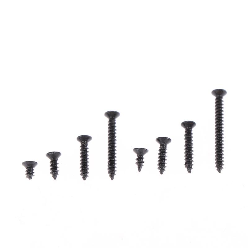 400/800 Stück/1 Satz M2 Schwarz Selbstschneidende Schrauben Sortimentskasten Sicherungsschrauben und Holzschrauben